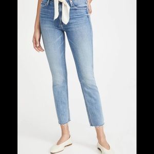 mother the dazzler crazy ankle crop jeans size 27
